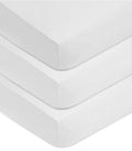 3 Pack White Fitted Crib Sheets 52x28" S72129