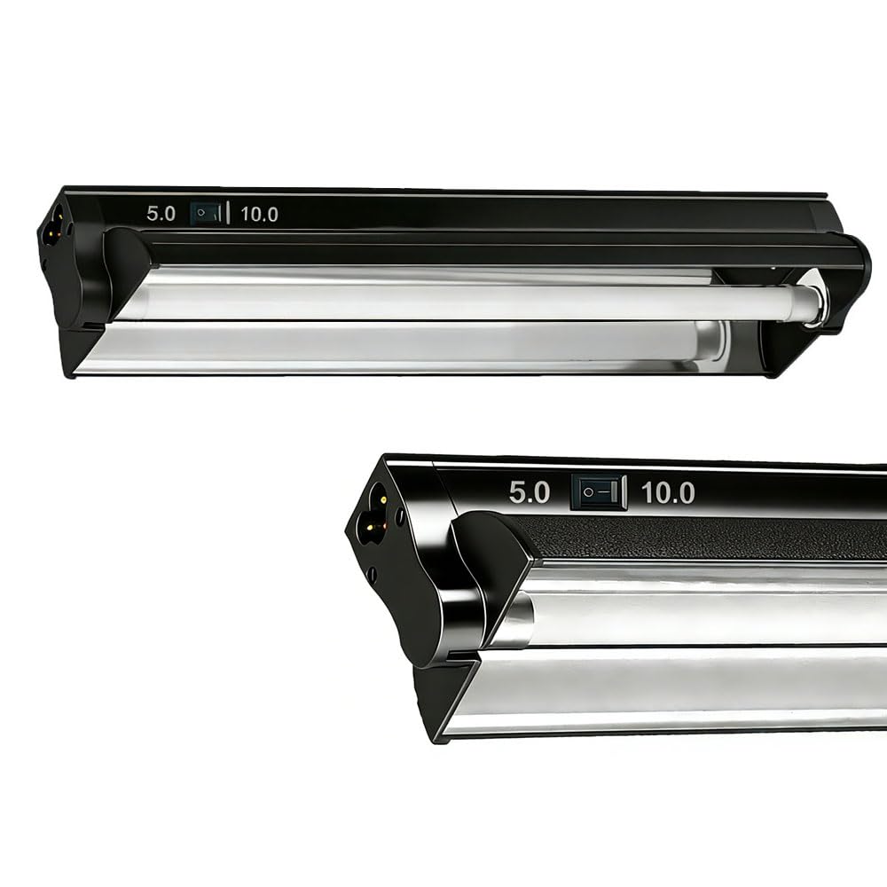 8W 12 Inch Switchable 10.0 & 5.0 UVB Reptile Light Fixture Combo Kit J51542