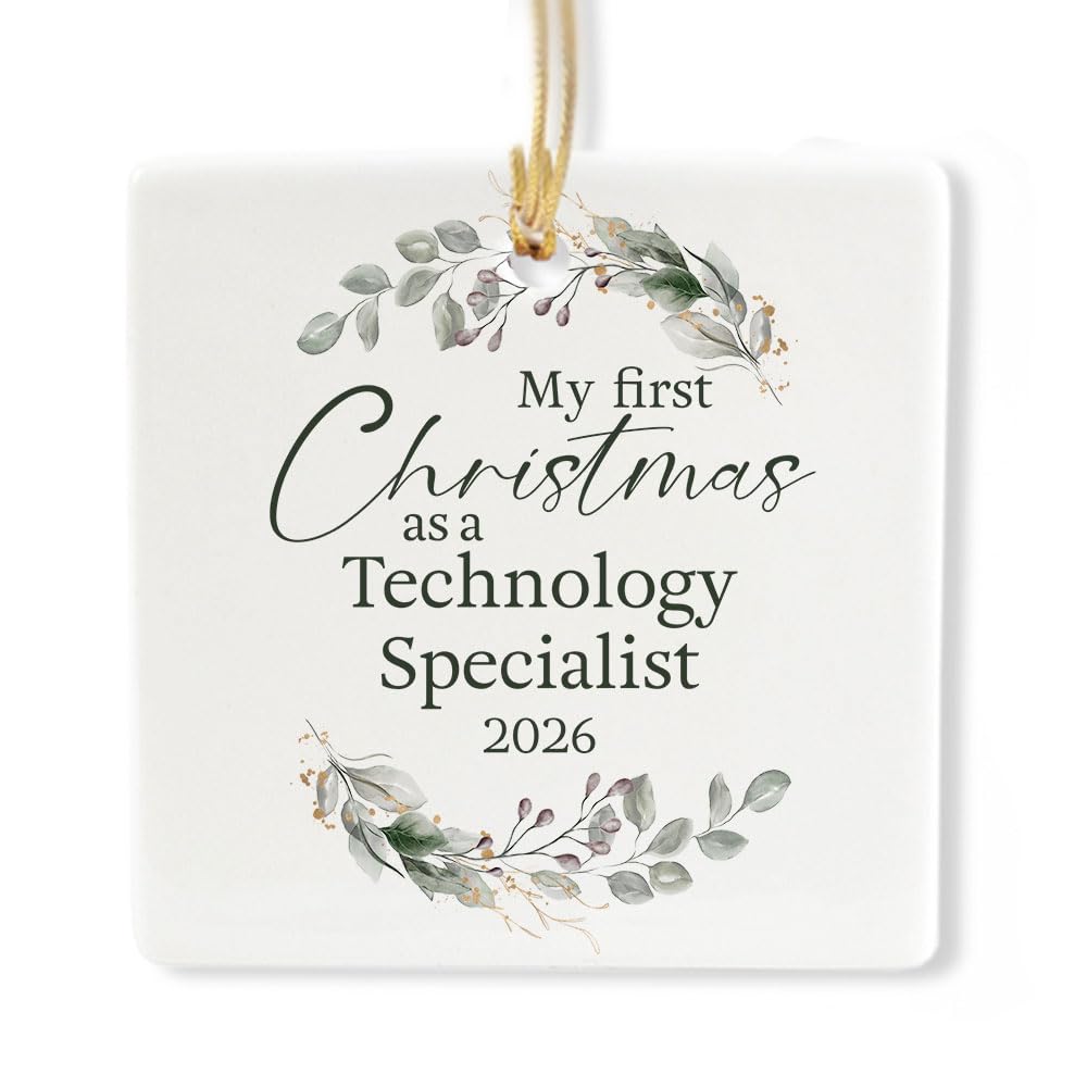 Ceramic 3-inch Square-Shaped Ornament A555878