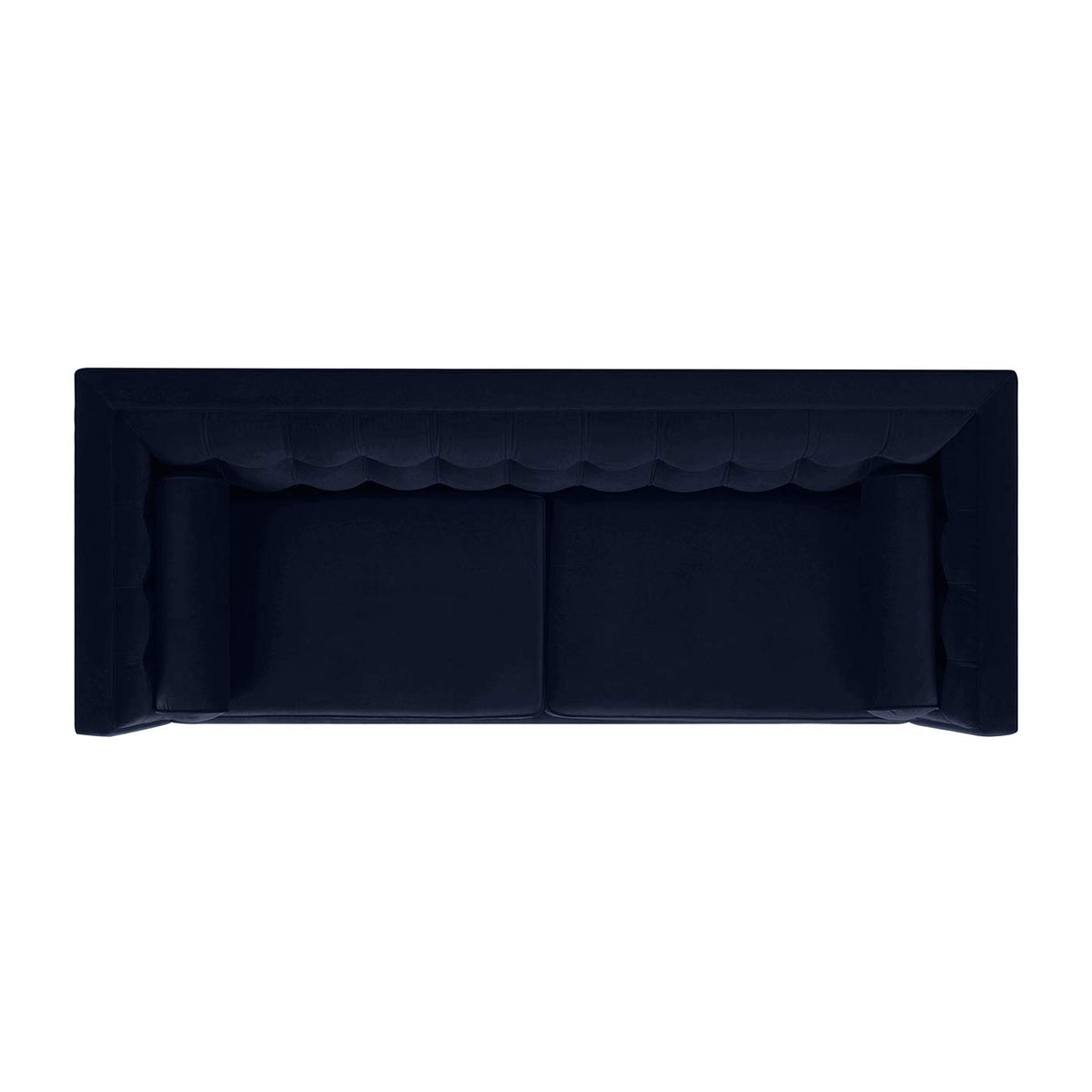 Dark Navy Blue Performance Velvet Tufted Sofa H69820