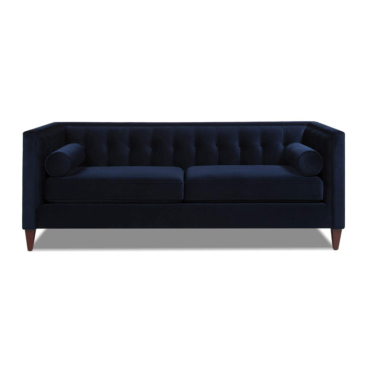 Dark Navy Blue Performance Velvet Tufted Sofa H69820
