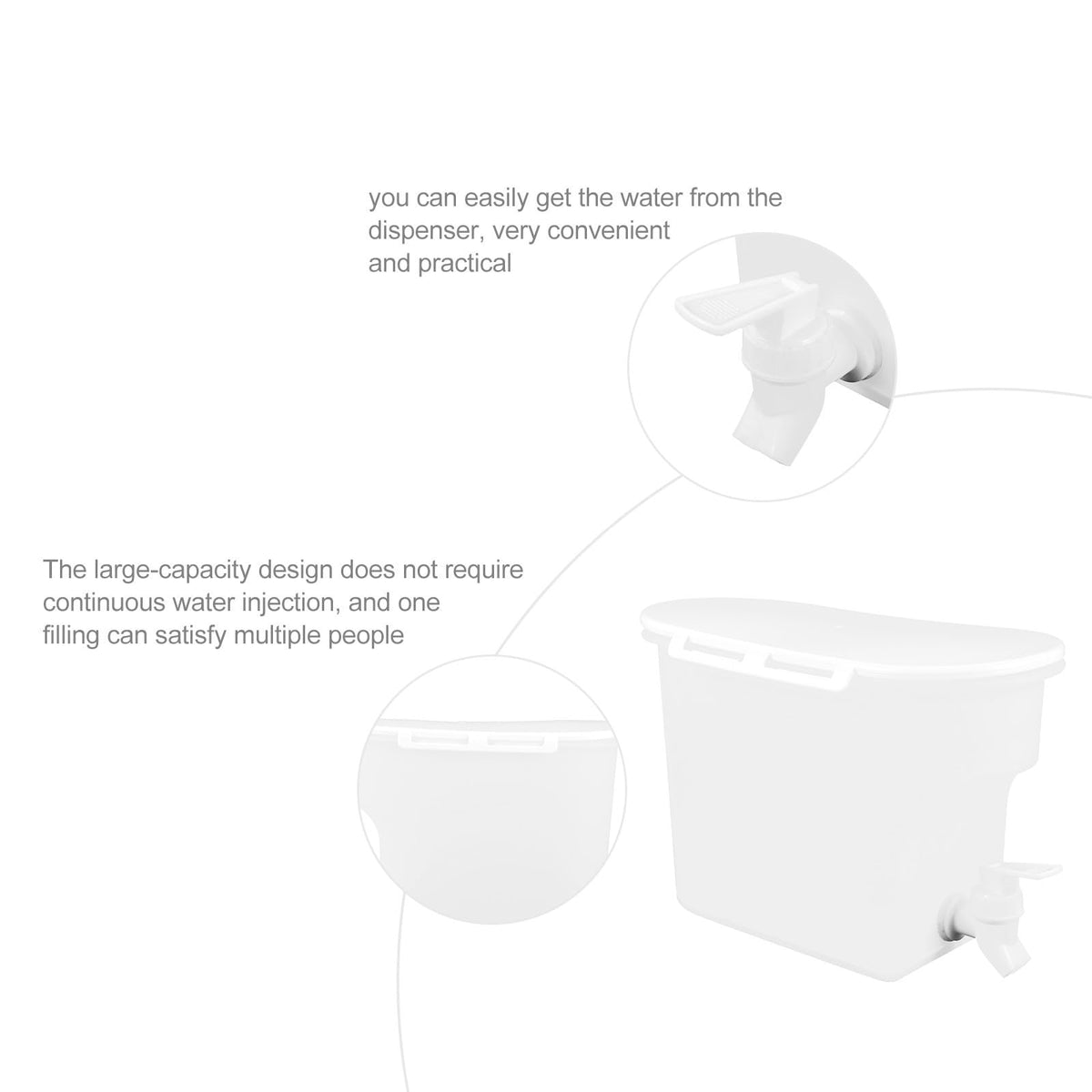 Large Capacity Water Jug with Faucet X642