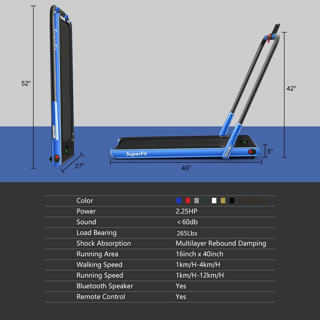 2 in 1 Folding Treadmill Z782671