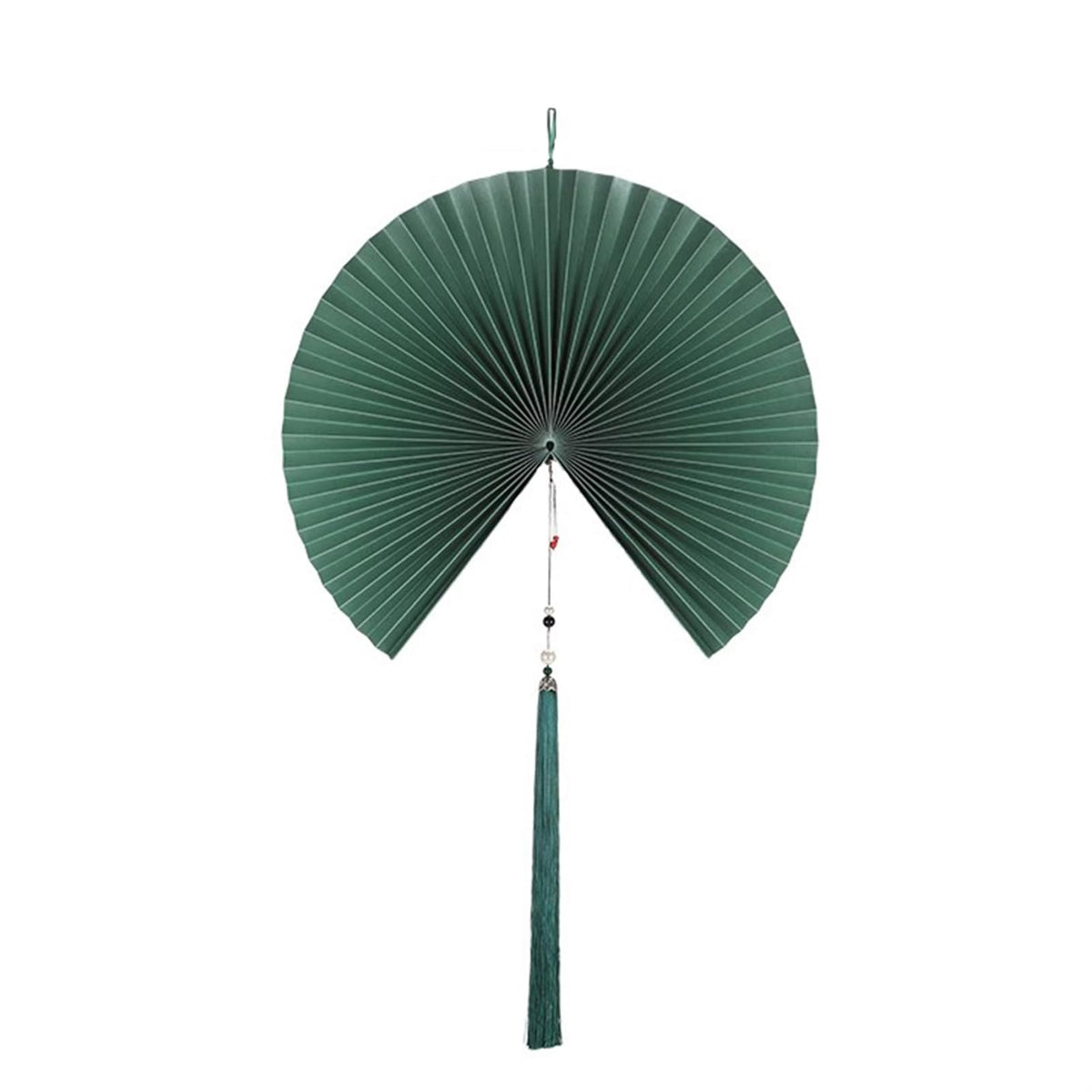 Handmade Hanging Folding Paper Fan Green 32'' G961301