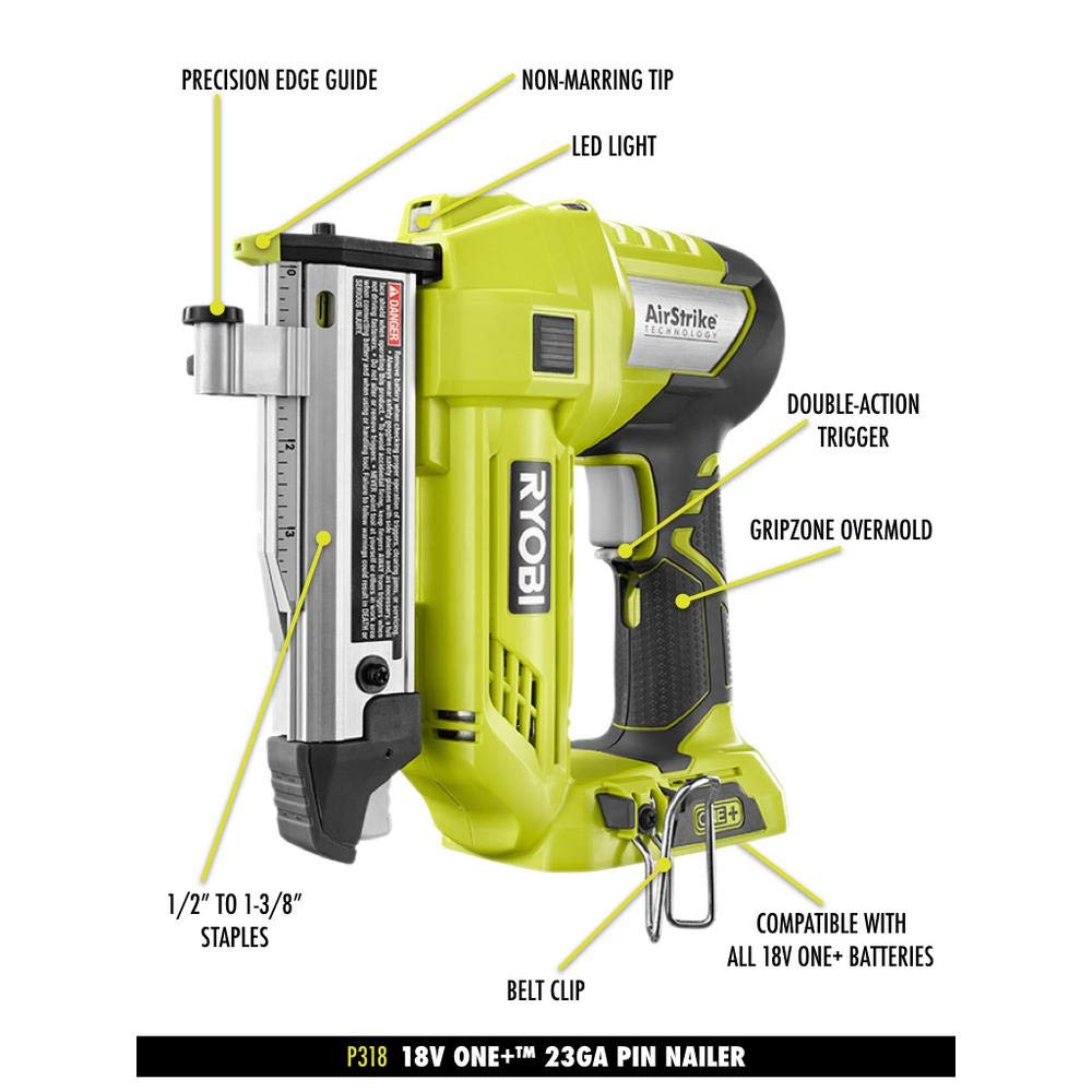 18-Volt Cordless 23-Gauge Pin Nailer Q20166