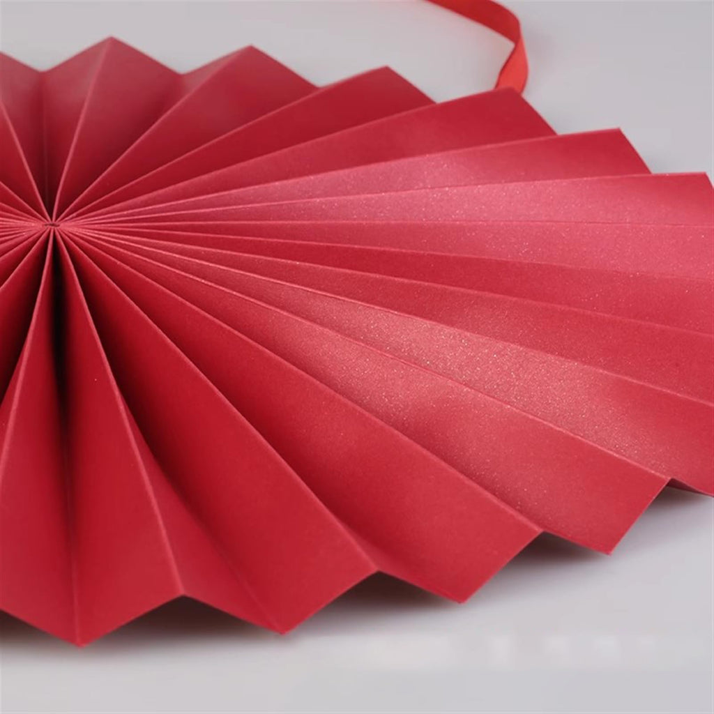 Handmade Hanging Folding Paper Fan Green 32'' G961301