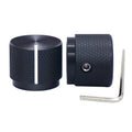 2pcs Black Aluminum Rotary Electronic Control Potentiometer C6672