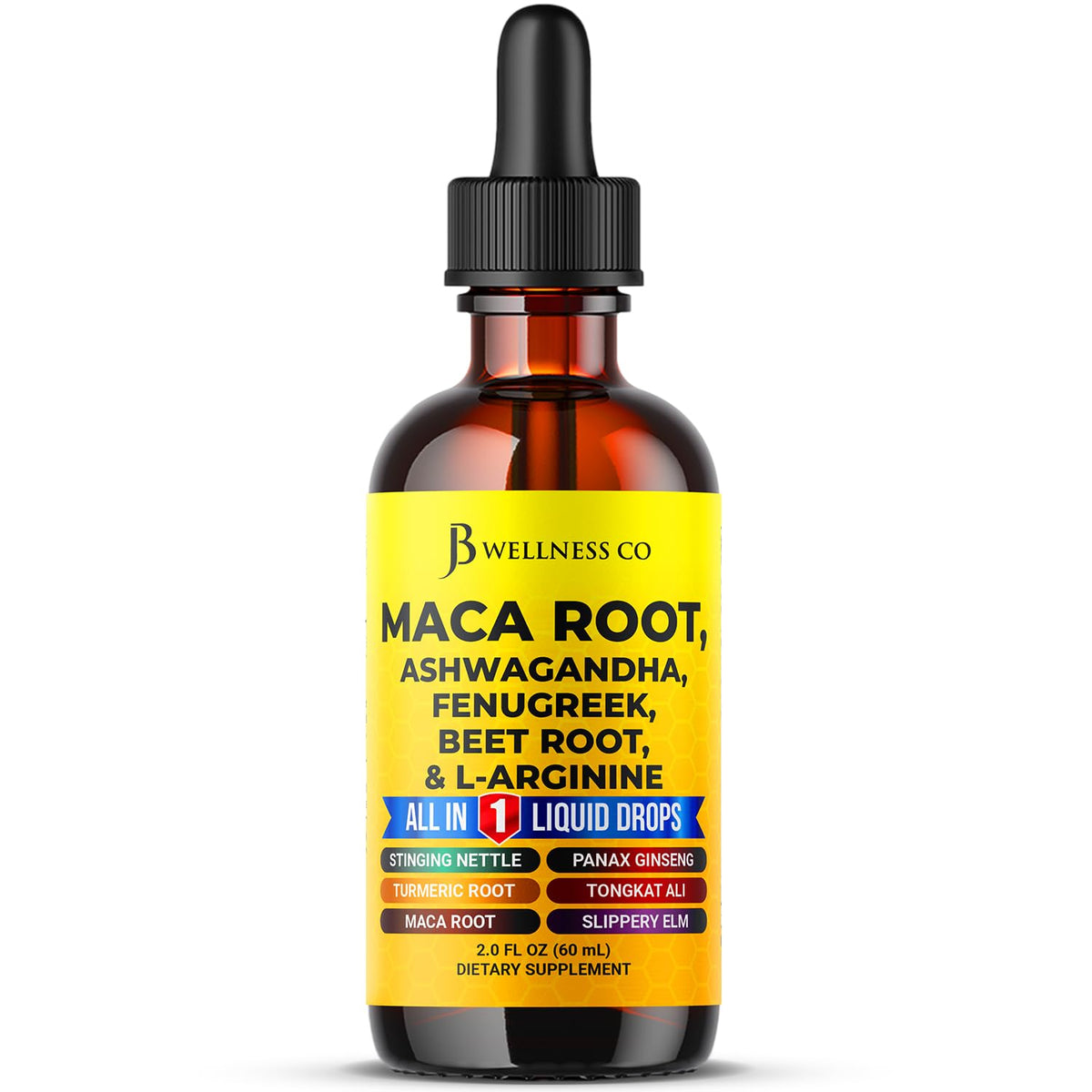 Organic Maca Root Liquid Drops with Ashwagandha 2oz E152778