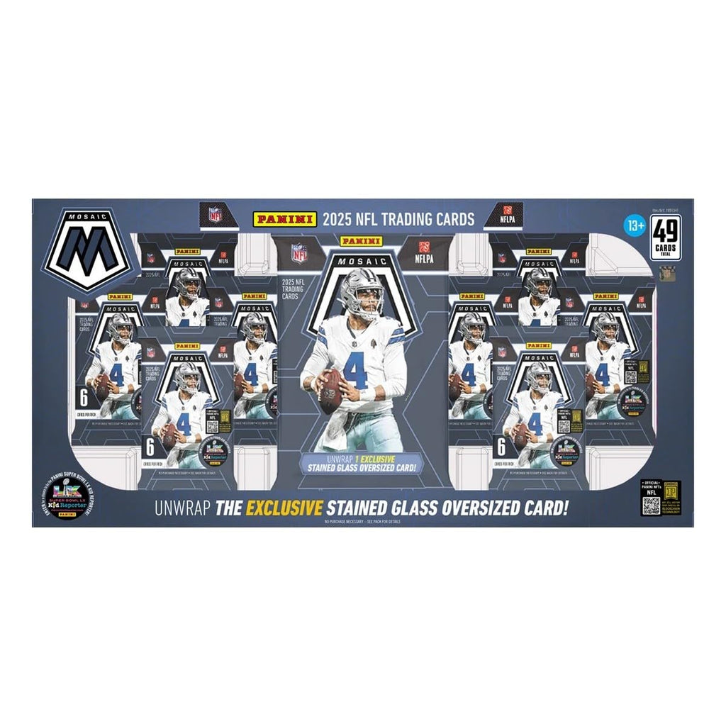 2025 Mosaic Football Trading Card Box Oversized Card M2876
