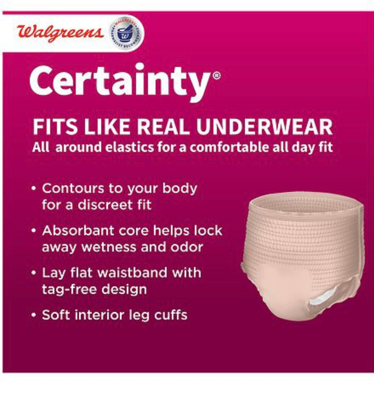 Women's Maximum Absorbency Underwear, XXL, 12 Count I85158