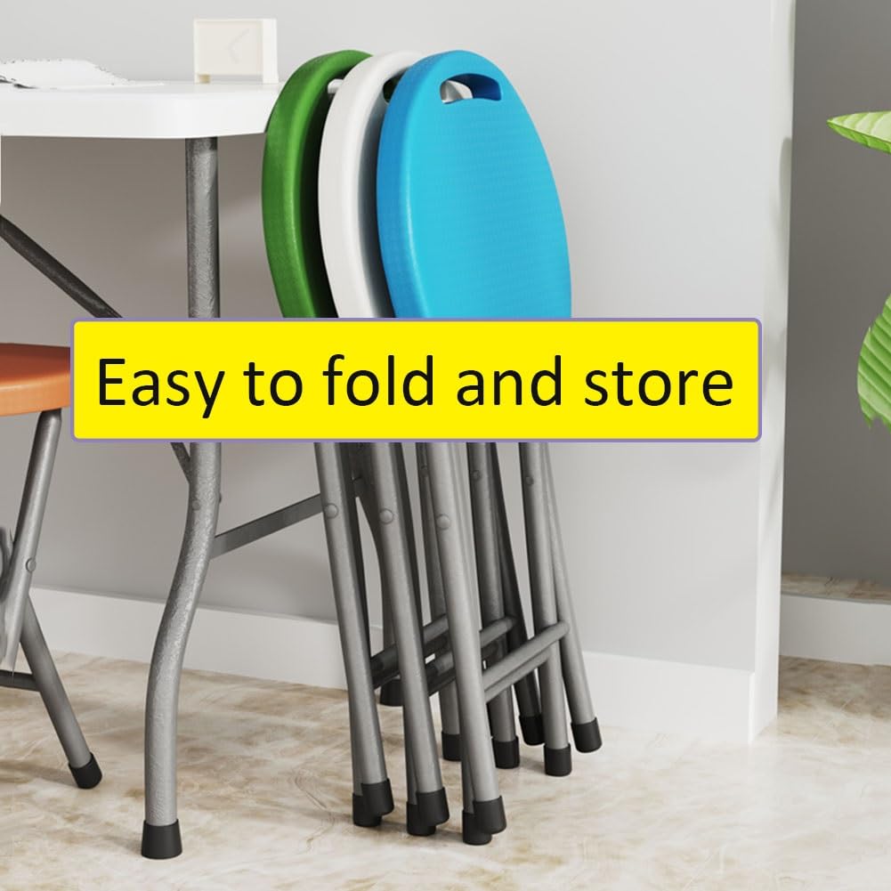 18 Inch Black Folding Stool with Handle C3706