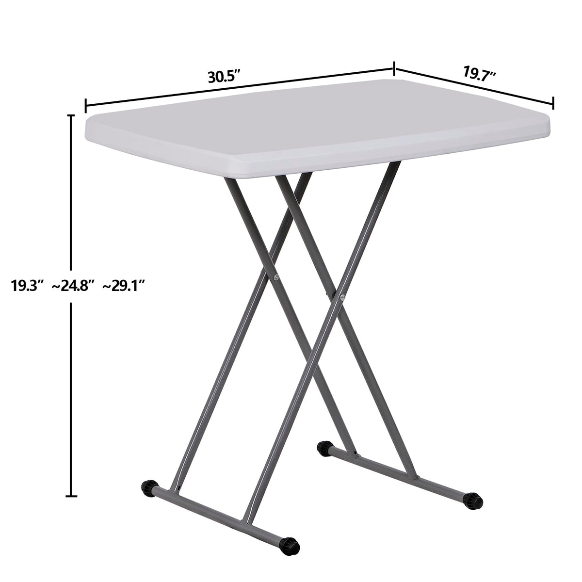 3 ft Adjustable Folding Plastic Table Y751152
