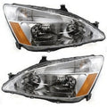 Headlight Set Left Right Clear Lens B8408