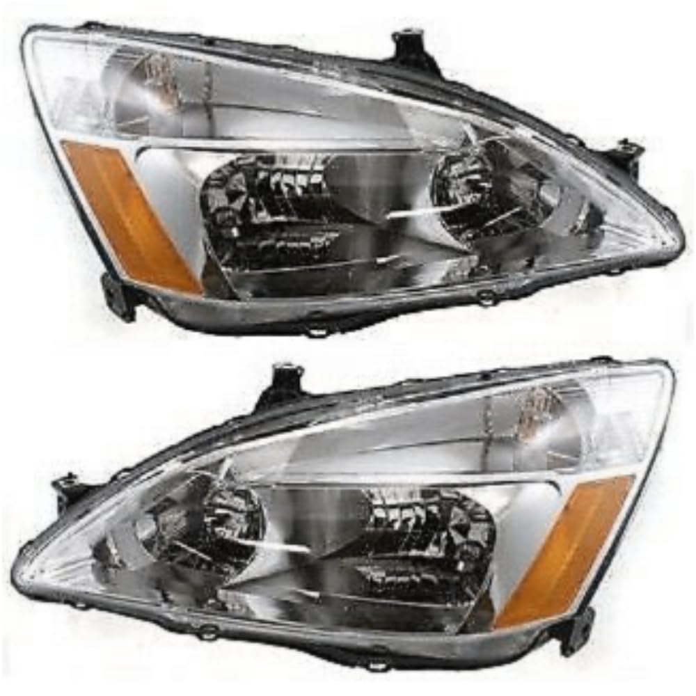 Headlight Set Left Right Clear Lens B8408