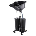 Portable Shampoo Basin with 2 Buckets and Electric Pump S575
