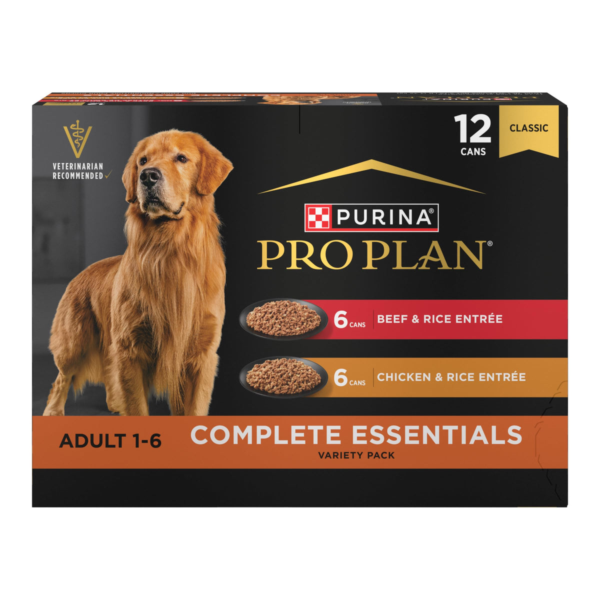 Wet Dog Food Variety Pack Chicken & Beef 12 13 oz Cans E468