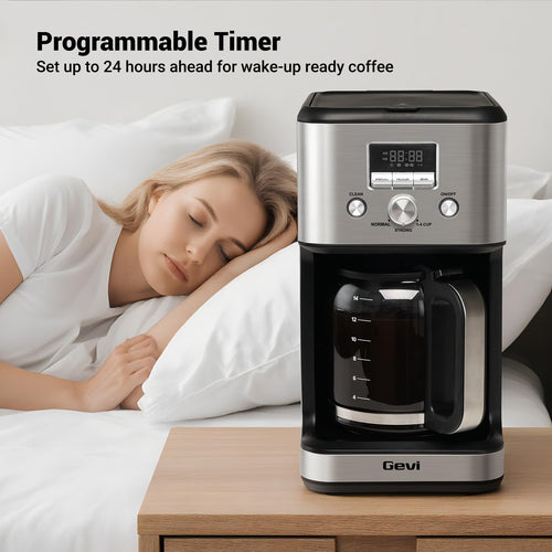 14 Cup Programmable Drip Coffee Maker with Glass Carafe U770