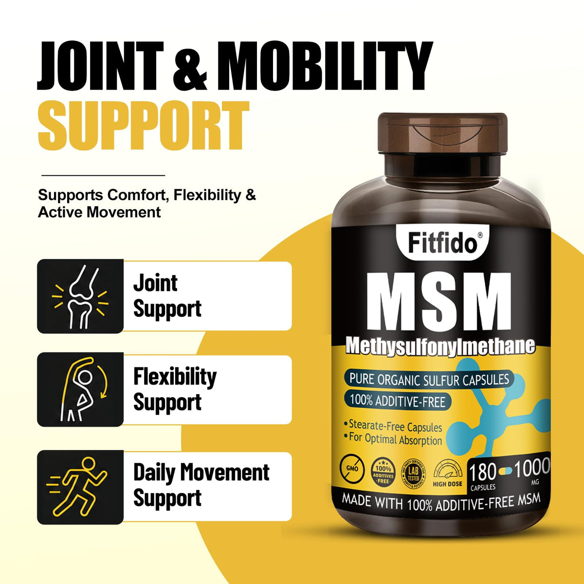 MSM Capsules 1000mg 180 Count E519649