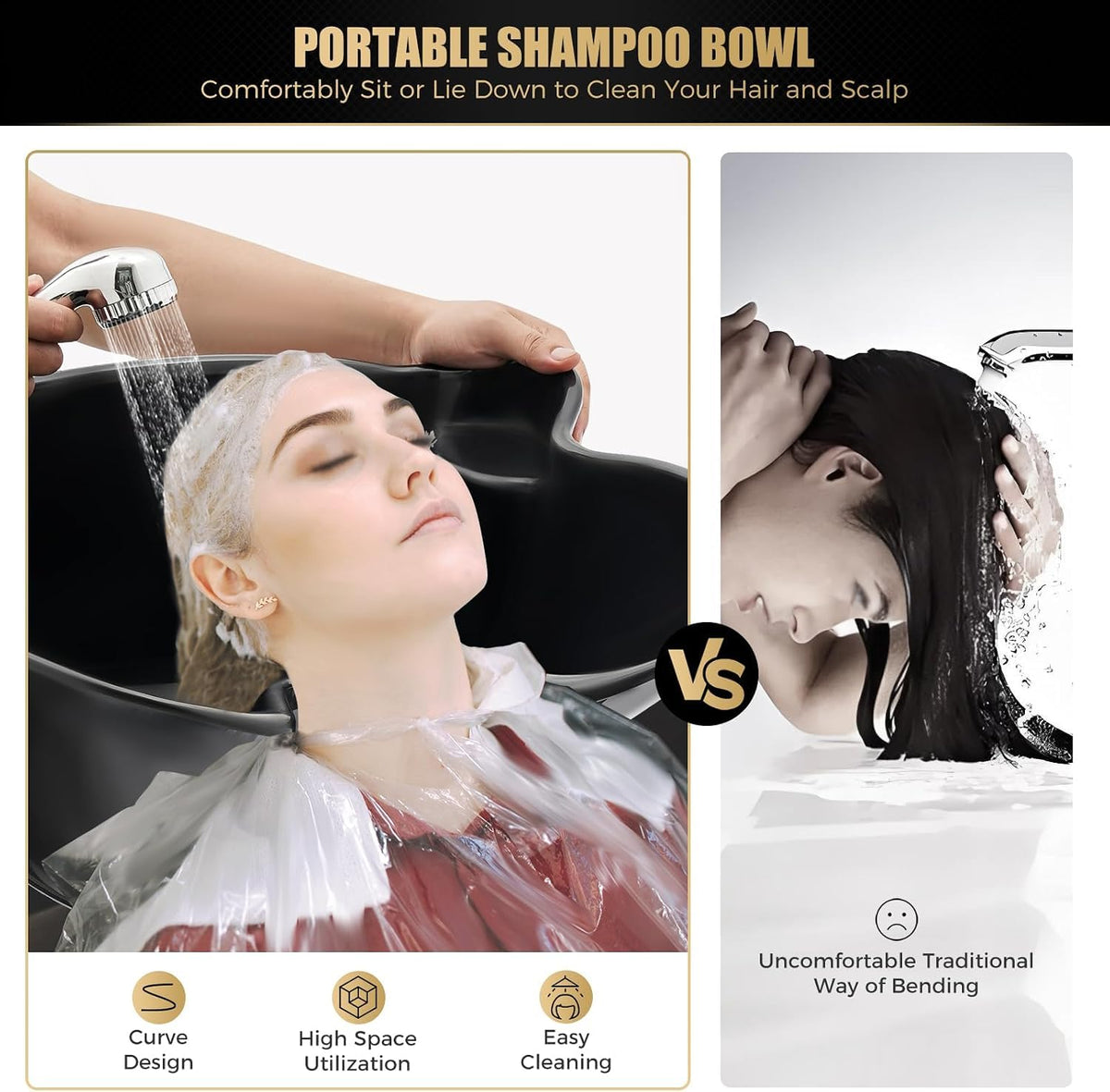 Portable Salon Shampoo Bowl with Electric Pump O17380