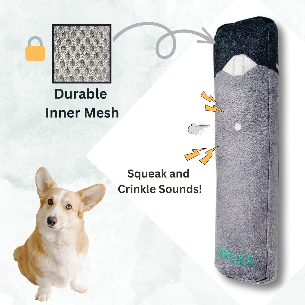 Plush Squeaky Crinkle Dog Toy Q928416