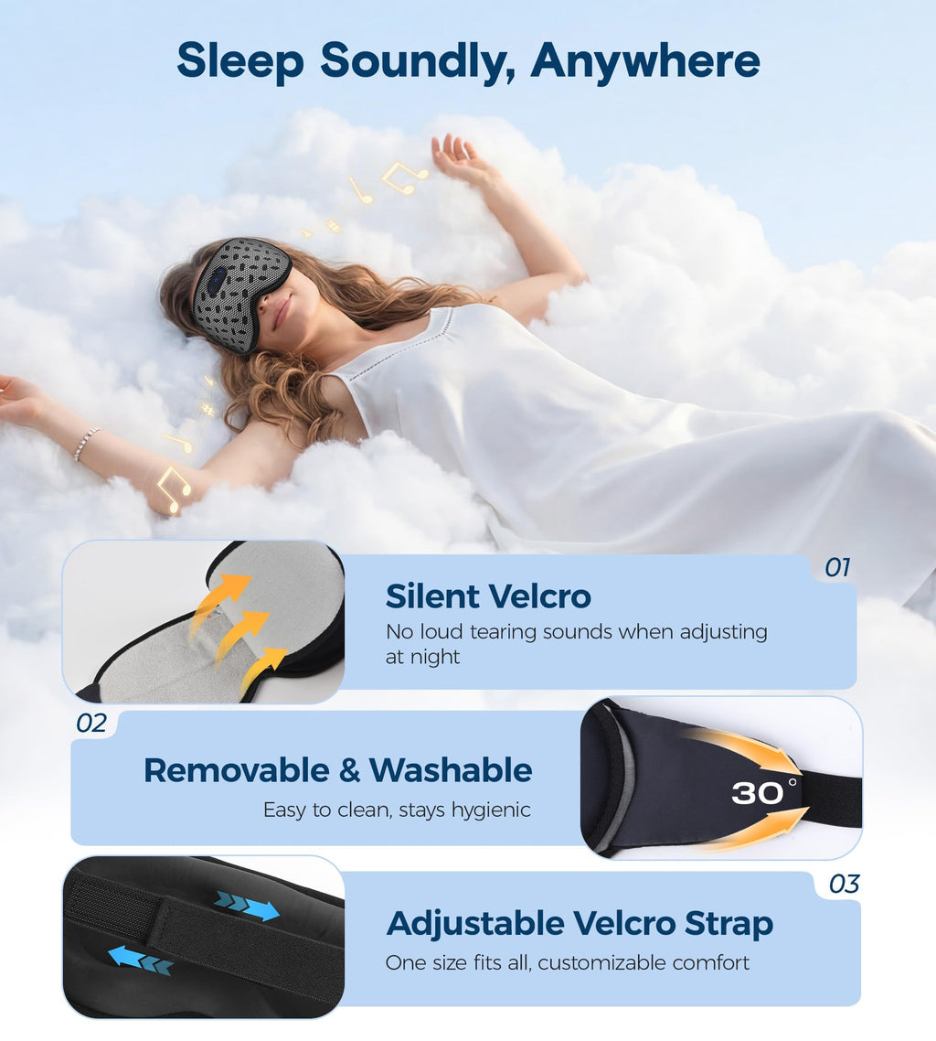 Bluetooth Cooling Weighted Sleep Mask I24519
