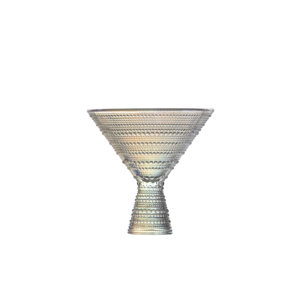 11.5 Ounce Iridescent Glass Martini Set of 4 Q41174