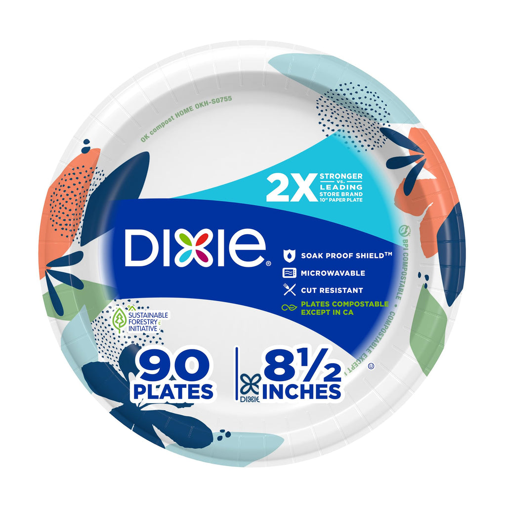 8.5 Inch 90 Count Disposable Paper Plates S109646