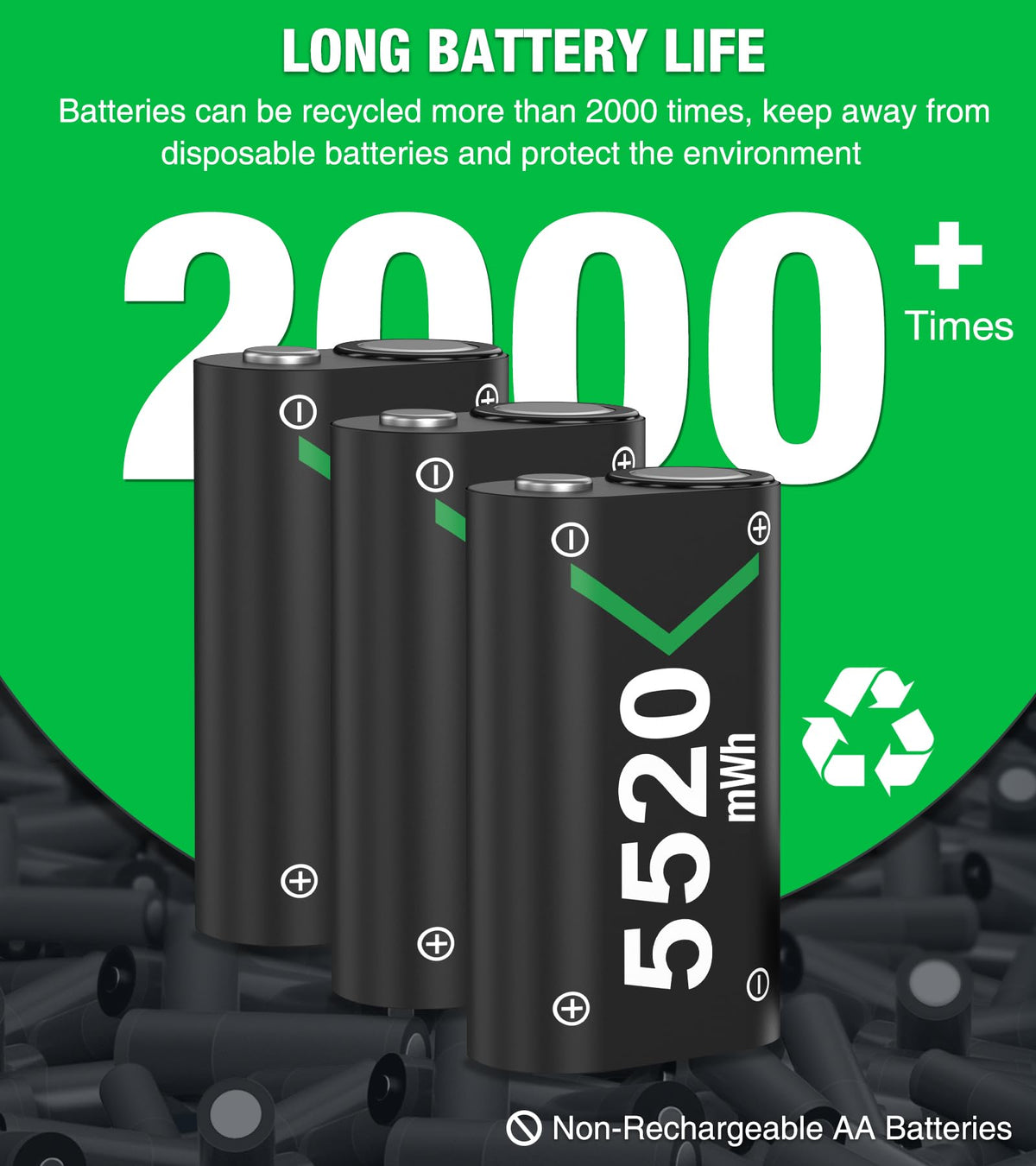 Rechargeable Battery Pack for Xbox Controller H999