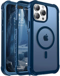 Magnetic iPhone 13 Pro Max Case Heavy Duty Protection Deep Blue G679