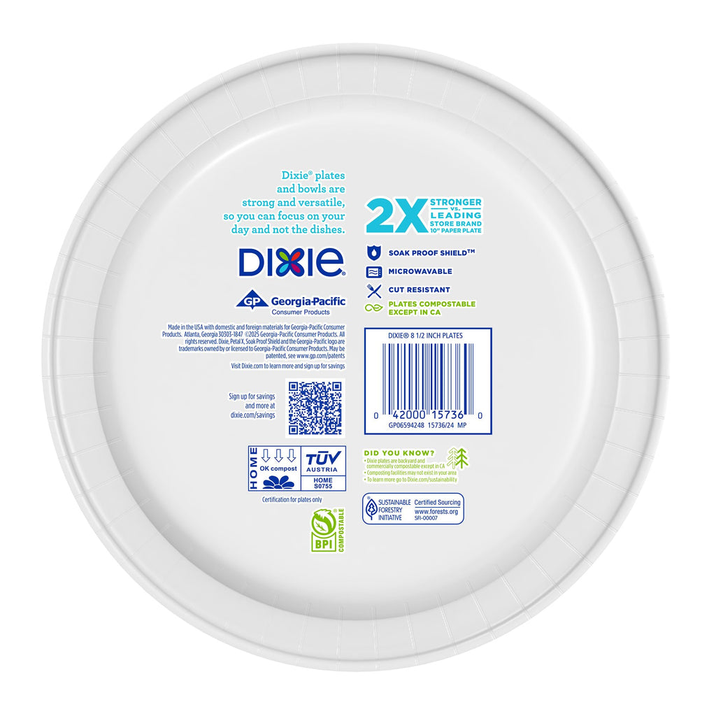 8.5 Inch 90 Count Disposable Paper Plates S109646