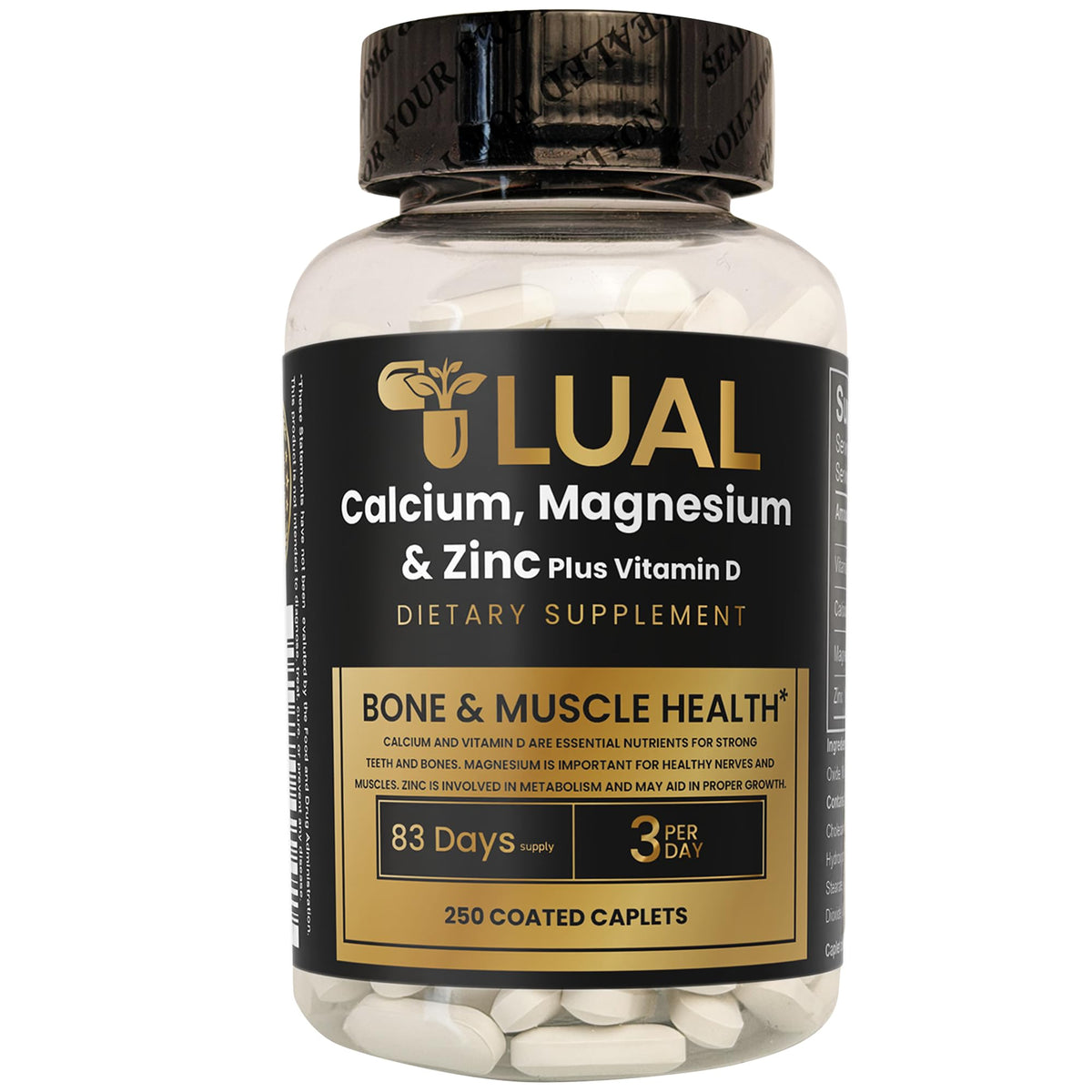 Calcium Magnesium Zinc Vitamin D3 250 Coated Caplets W278