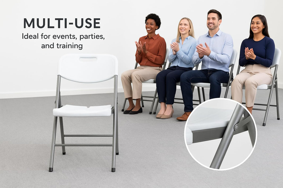 White Folding Chair Set of 50 N693
