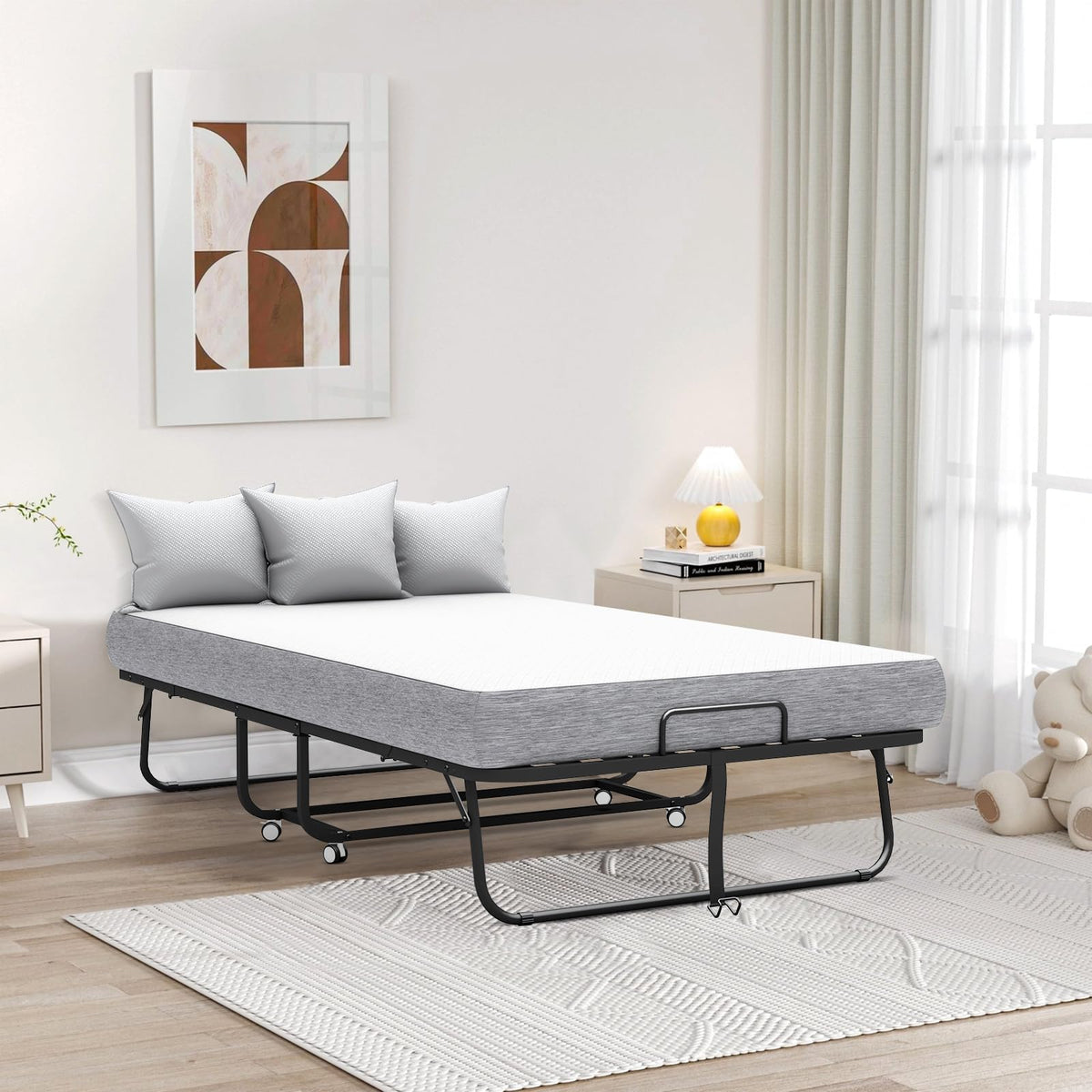 Folding Bed with Mattress U40218