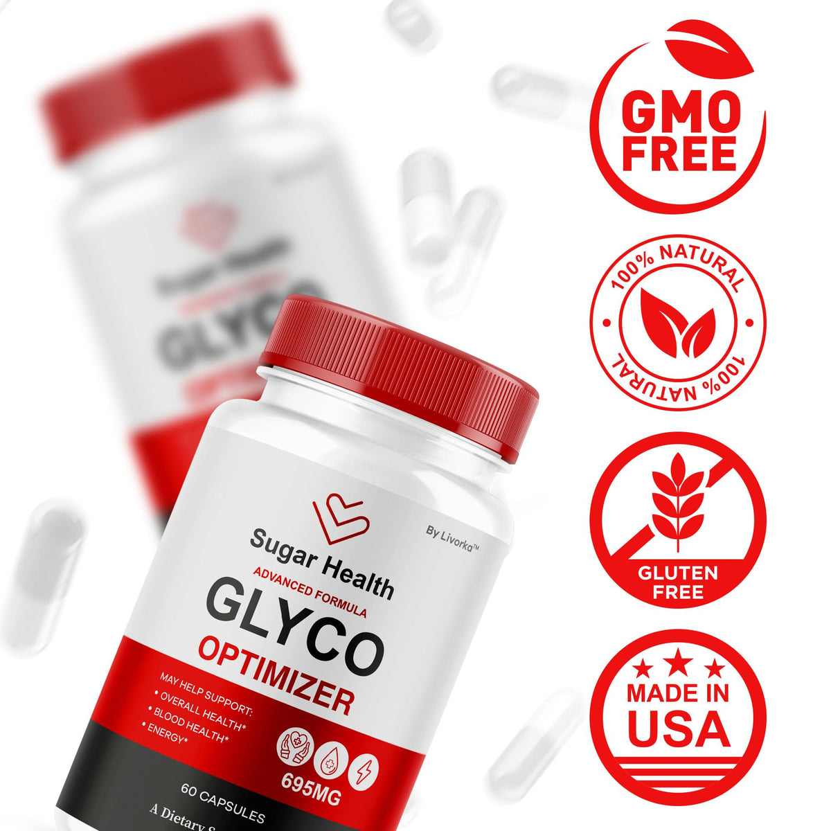 All Natural Supplement Pills, 300 Capsules W115436