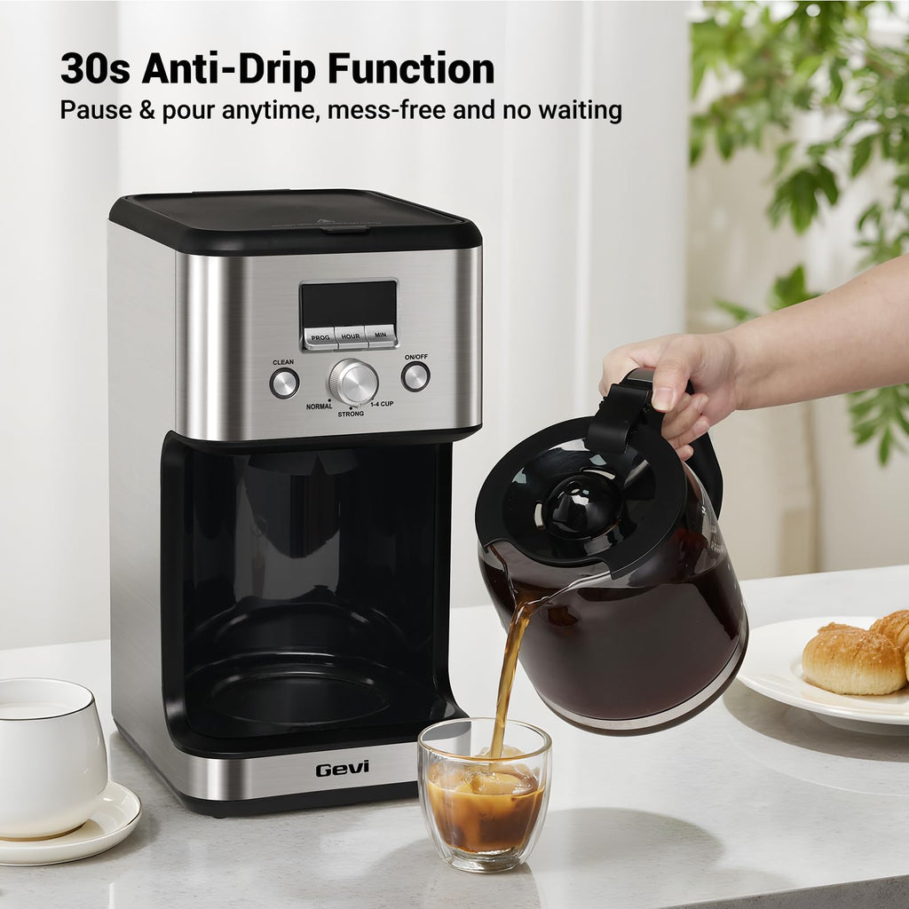 14 Cup Programmable Drip Coffee Maker with Glass Carafe U770