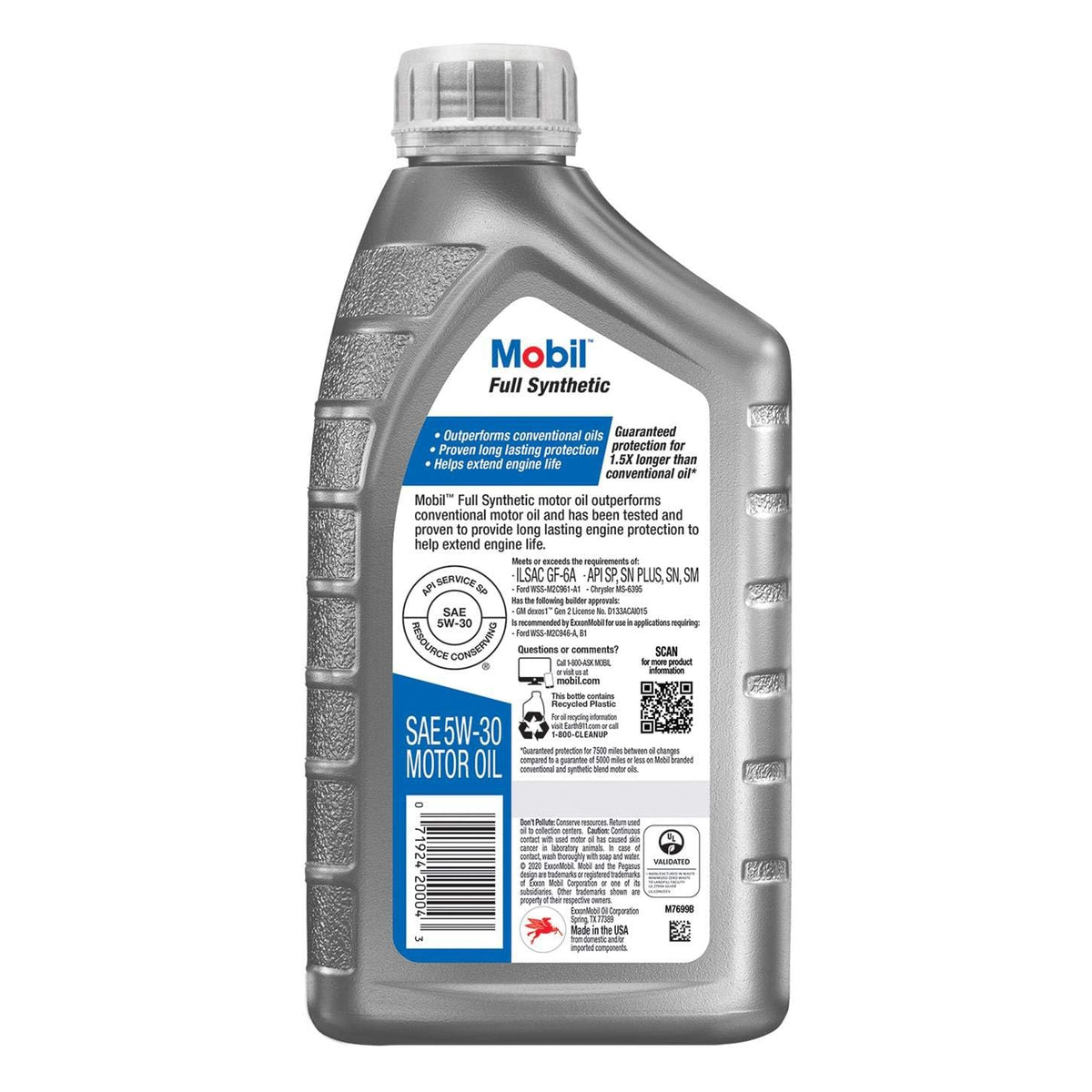 Full Synthetic Motor Oil 5W-30 1 Quart Pack of 6 P502