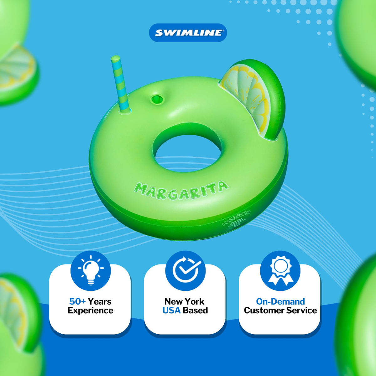 Inflatable Vinyl Pool Ring Q587