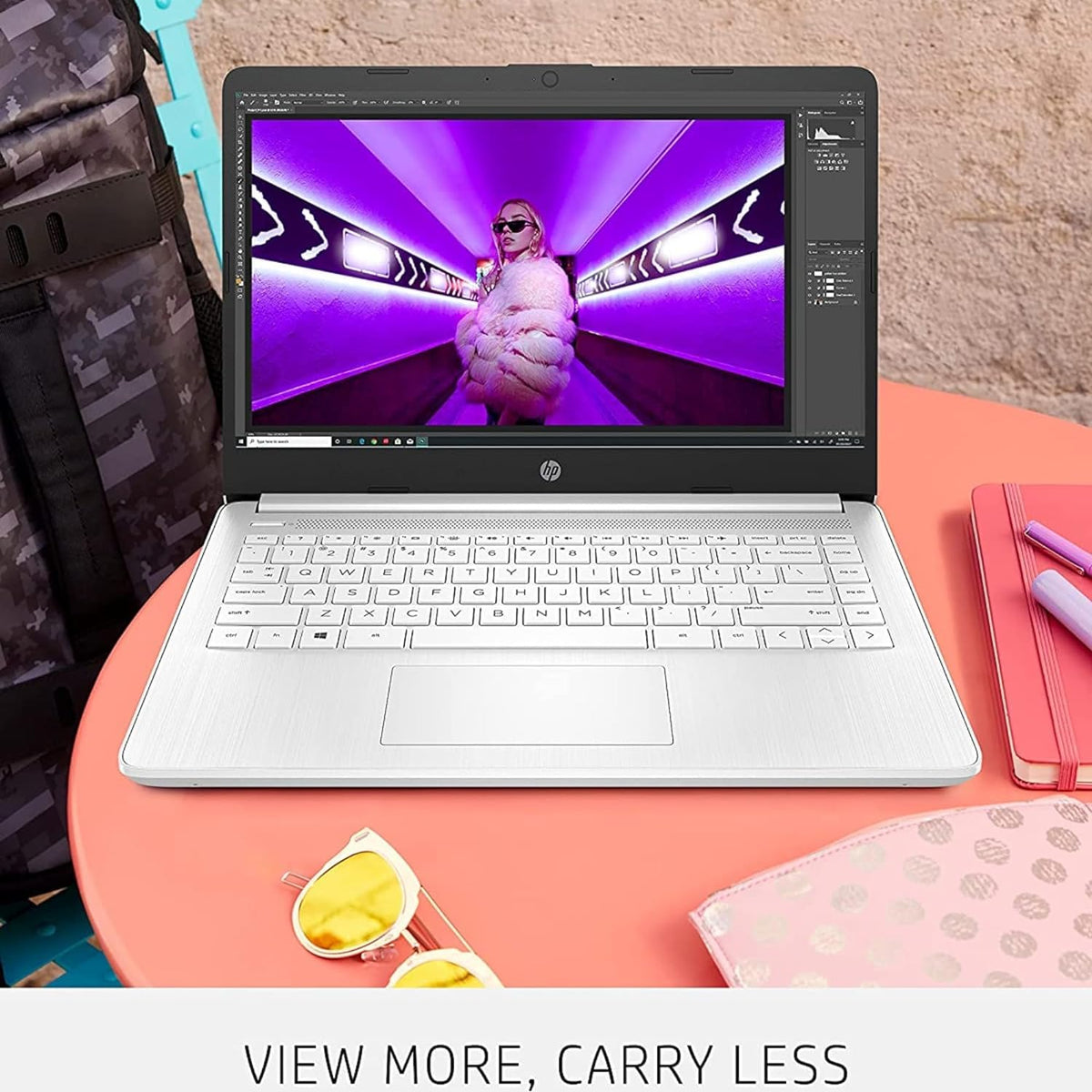 14" Quad-Core Intel Celeron Laptop, 4GB RAM, 128GB, Windows 11 S, White W8647