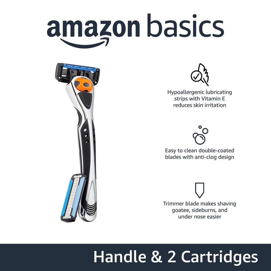 5-Blade Razor with Beard Trimmer and 2 Cartridges I689403