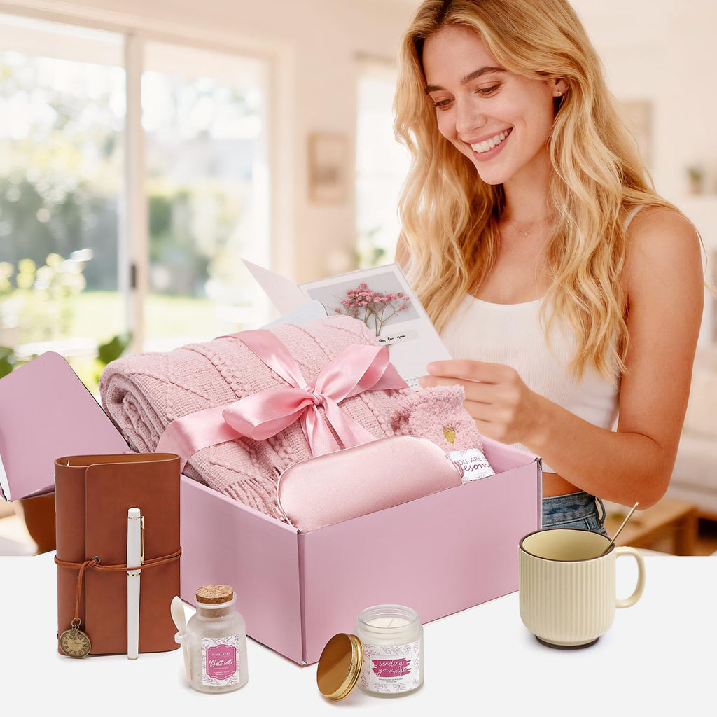 Pink Self Care Gift Basket I16077