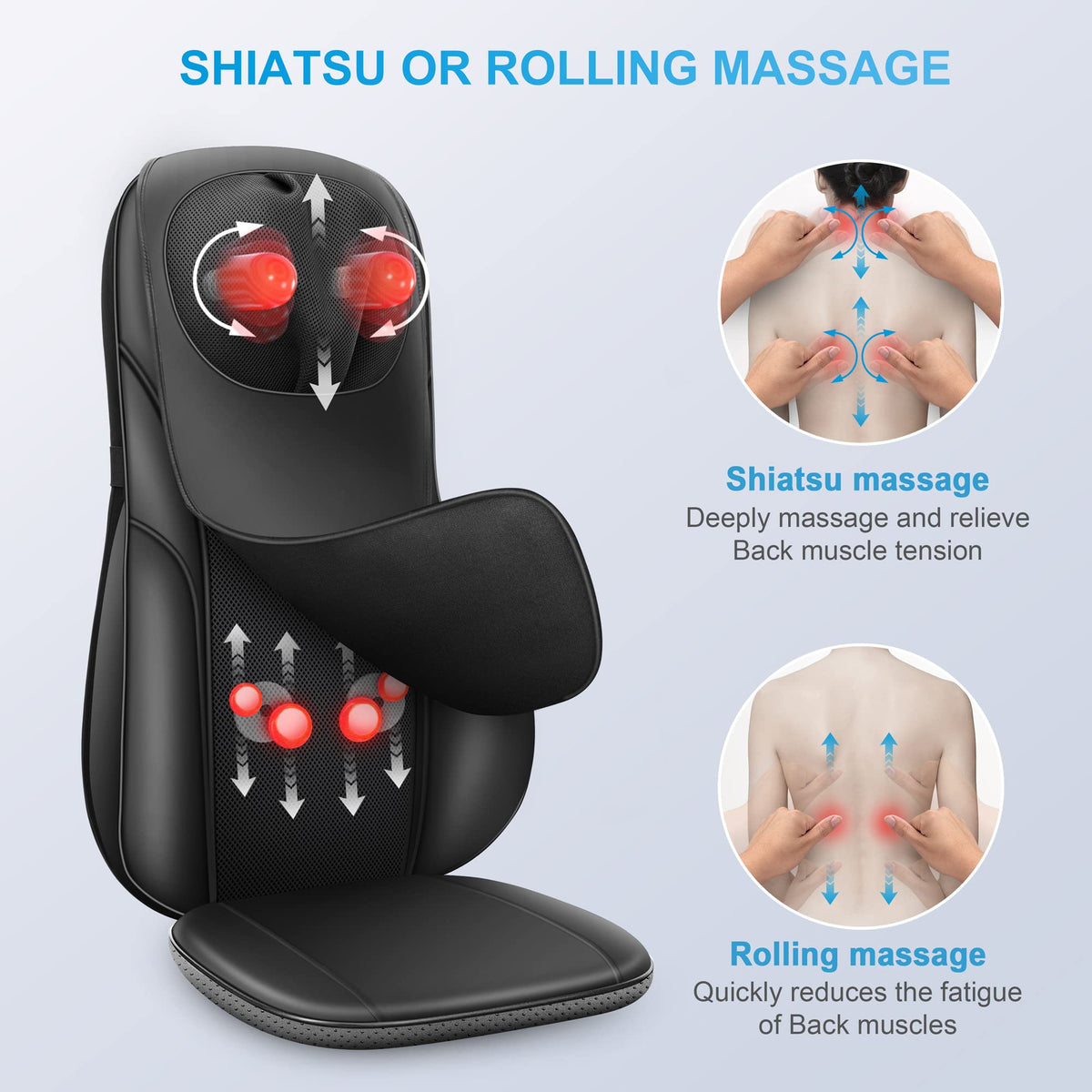 Shiatsu Neck Back Massager with Heat G8759