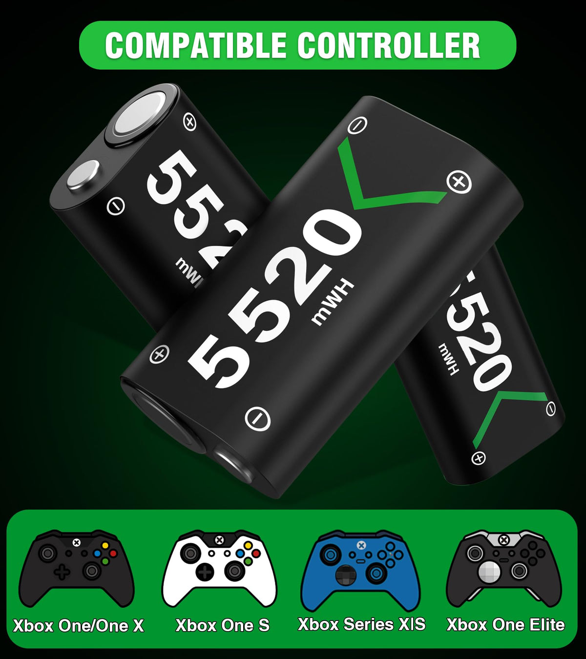 Rechargeable Battery Pack for Xbox Controller H999