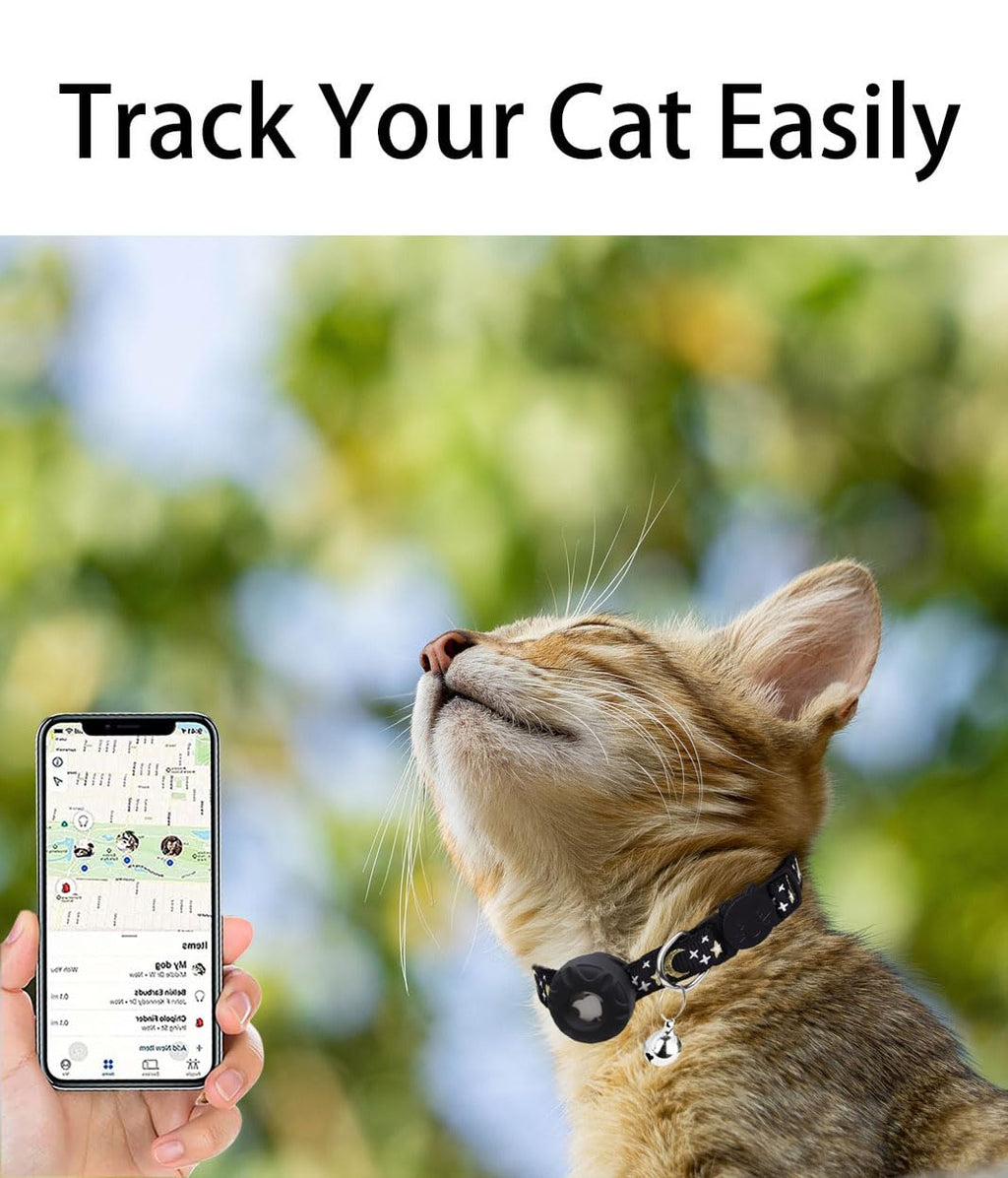 Breakaway Cat Collar with Airtag Holder E568194