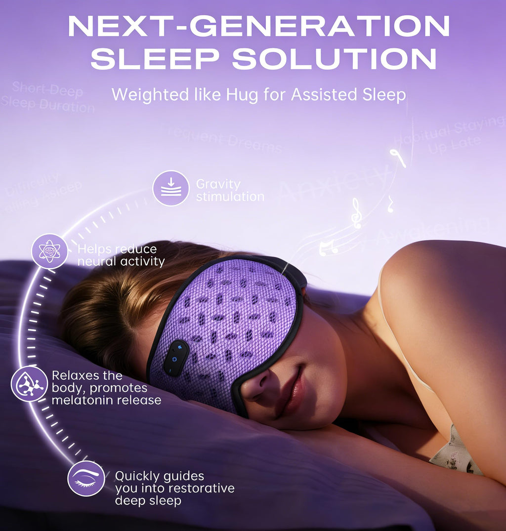 Bluetooth Sleep Mask Headphones with Hot & Cold Compress M2159