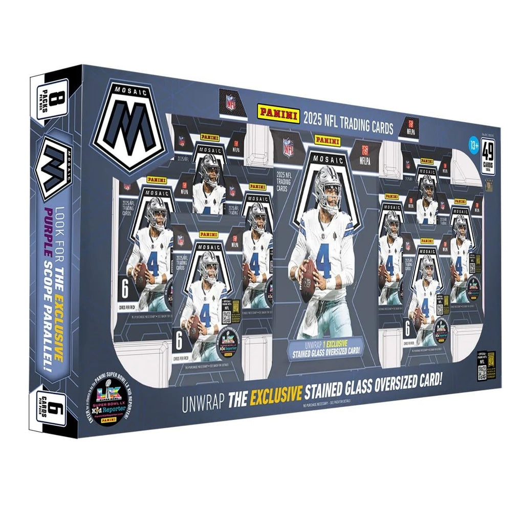 2025 Mosaic Football Trading Card Box Oversized Card M2876