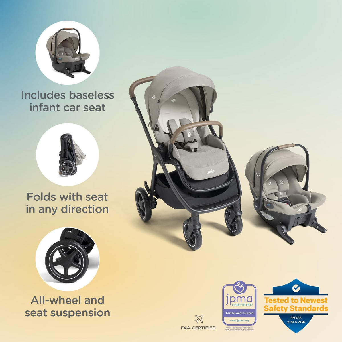 4-in-1 Stroller & Car Seat Travel System N90397