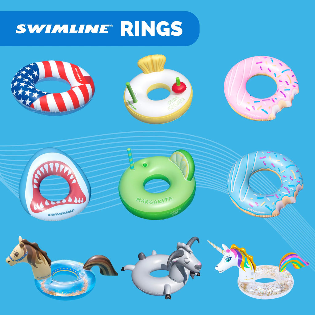 Inflatable Vinyl Pool Ring Q587