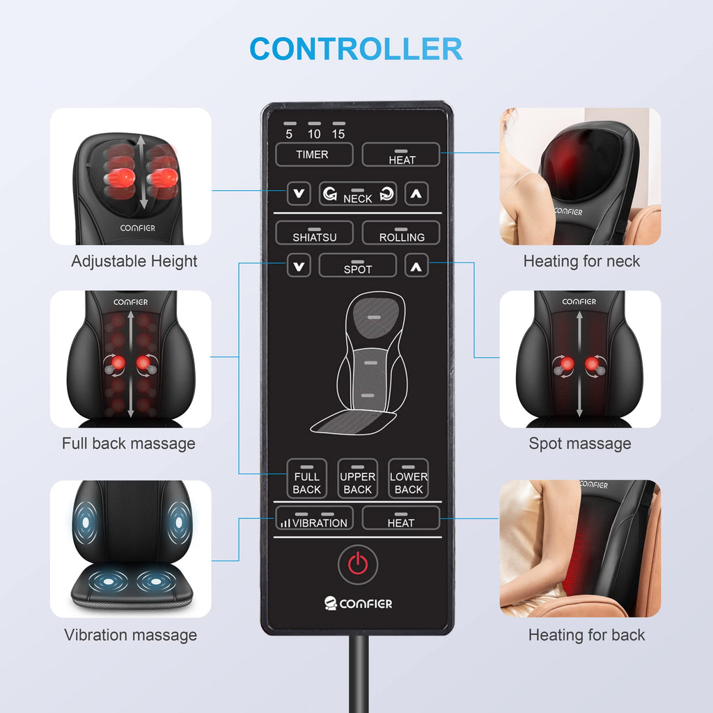 Shiatsu Neck Back Massager with Heat G8759