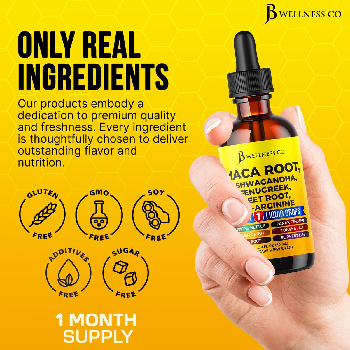 Organic Maca Root Liquid Drops with Ashwagandha 2oz E152778
