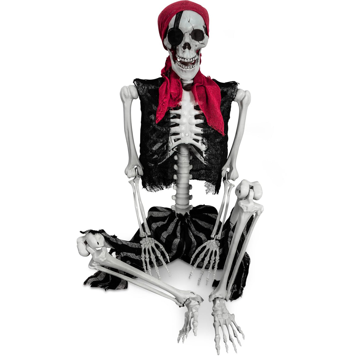 5.4ft Life Size Pirate Skeleton with Movable Joints J316234